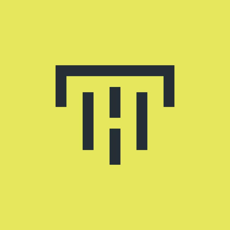 Letter T logo design icon element with modern creative concept vector