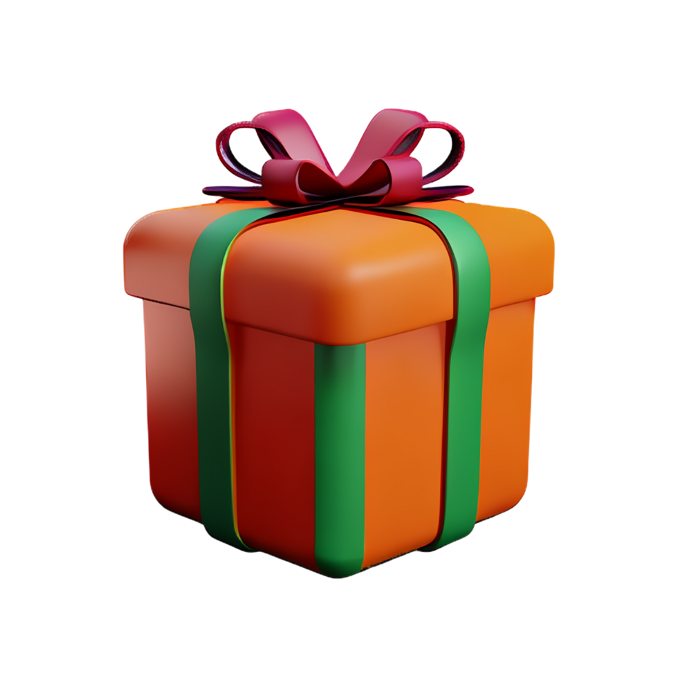 gift box 3d rendering icon illustration png