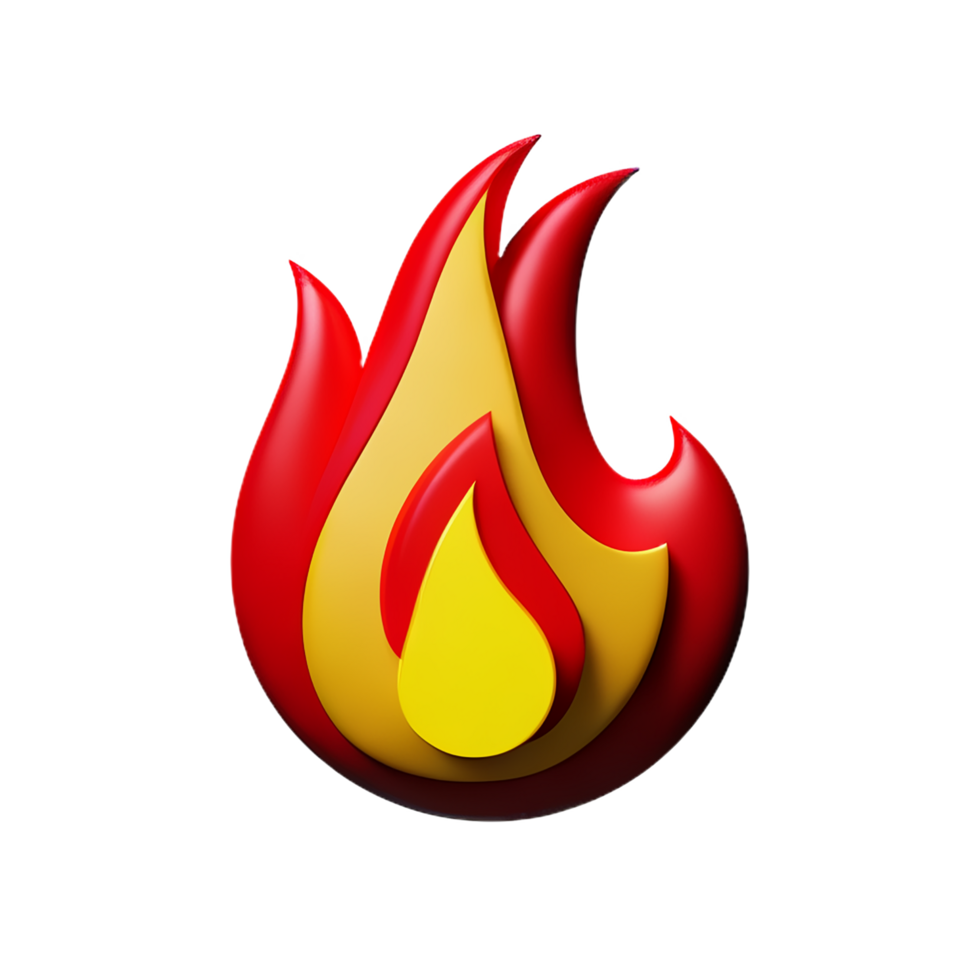 fire 3d illustration icon png