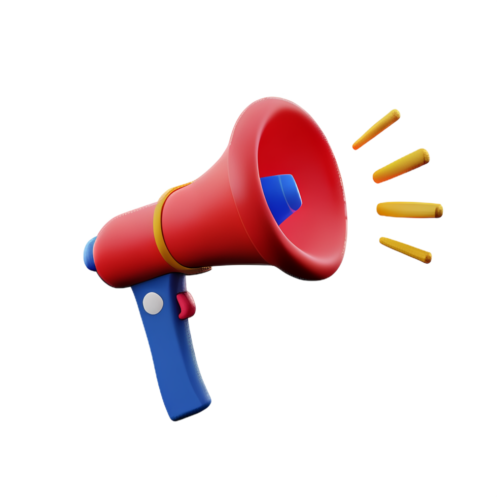 megaphone 3d icon png