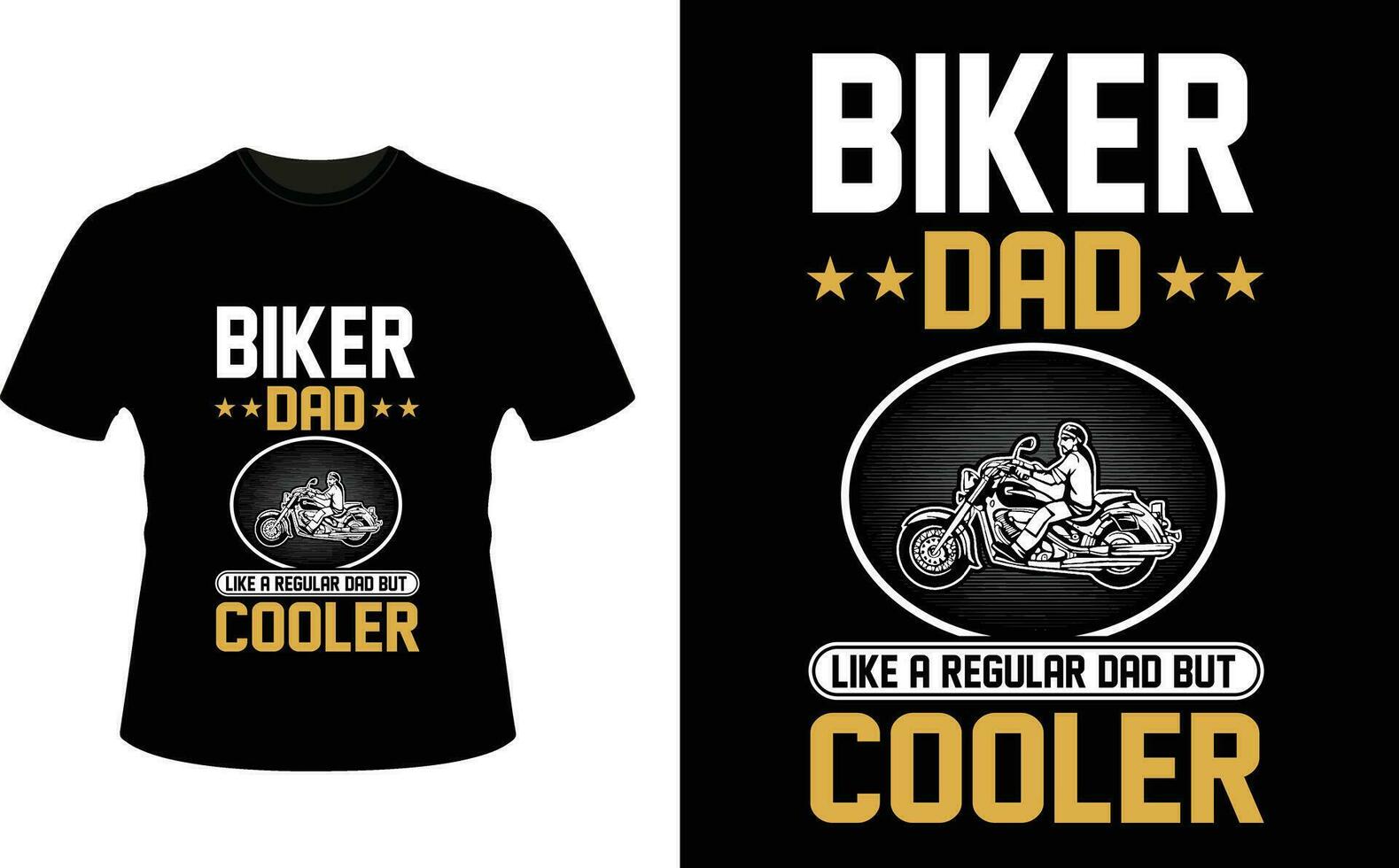 Biker Dad Like a Regular Dad But Cooler or dad papa tshirt design or Father day t shirt Design vector