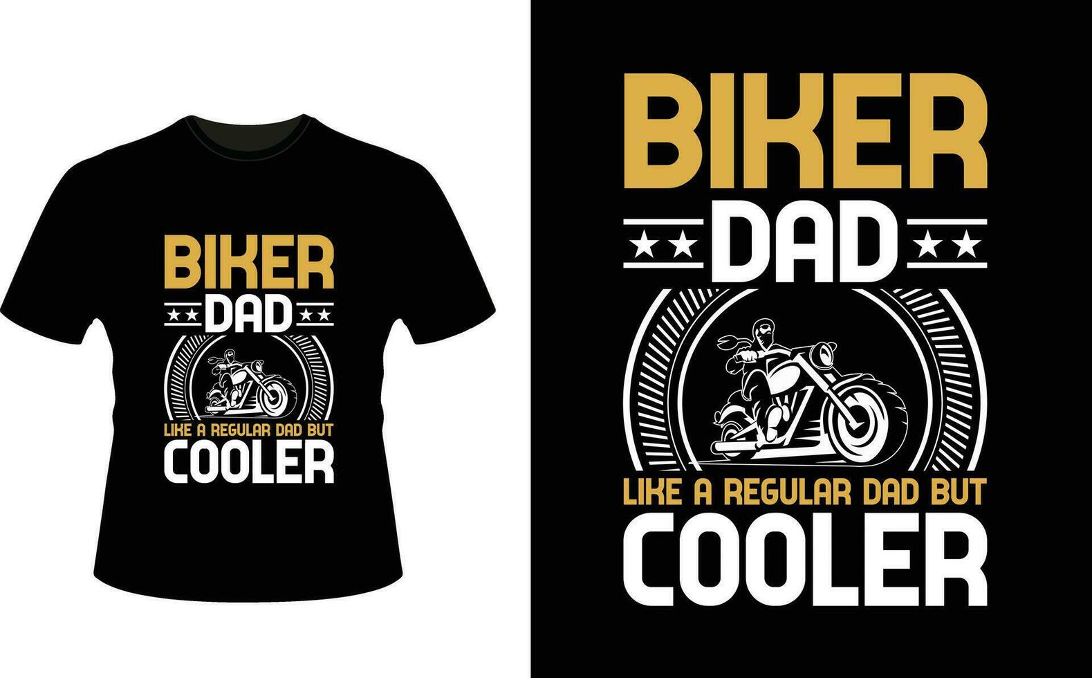 Biker Dad Like a Regular Dad But Cooler or dad papa tshirt design or Father day t shirt Design vector