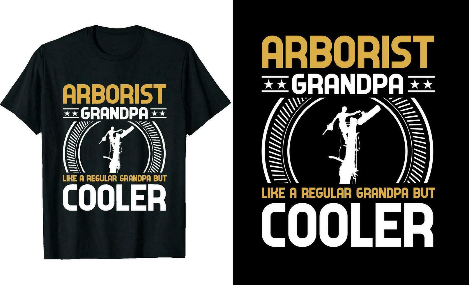 Arborist  Grandpa Like a Regular Grandpa But Cooler or Grandfather tshirt design or Grandfather day t shirt Design vector