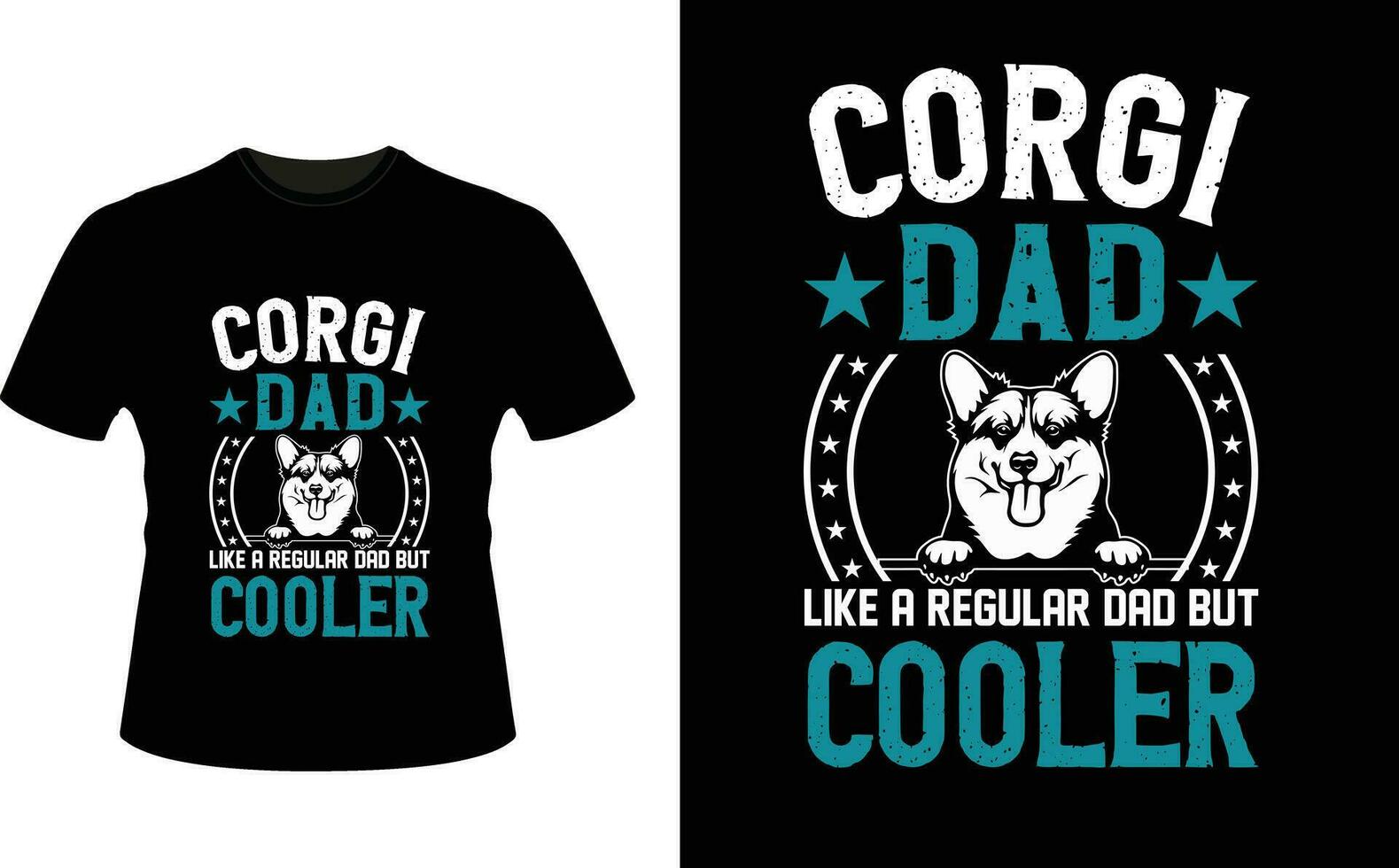 Cargi Dad Like a Regular Dad But Cooler or dad papa tshirt design or Father day t shirt Design vector
