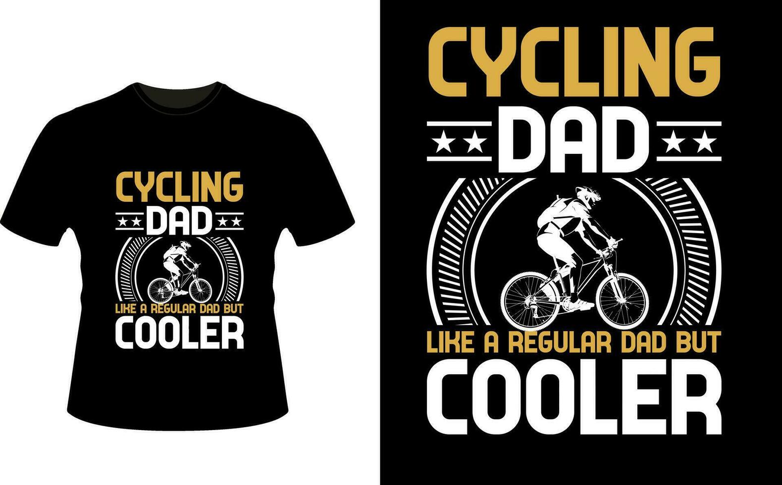 Cycling Dad Like a Regular Dad But Cooler or dad papa tshirt design or Father day t shirt Design vector