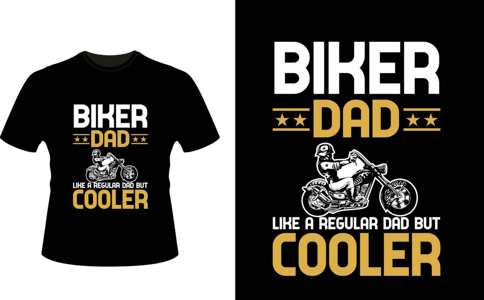 Biker Dad Like a Regular Dad But Cooler or dad papa tshirt design or Father day t shirt Design vector