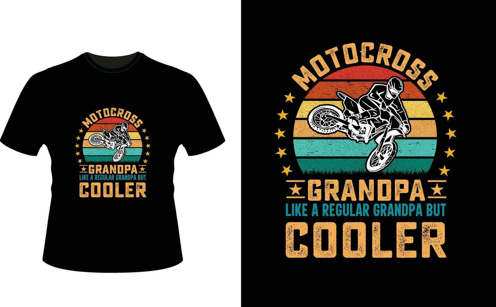 motocross eran abuelo me gusta un regular abuelo pero enfriador o abuelo camiseta diseño o abuelo día t camisa diseño vector