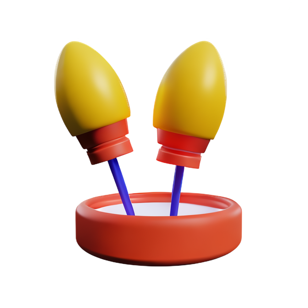 vuurwerk 3d icoon illustratie png