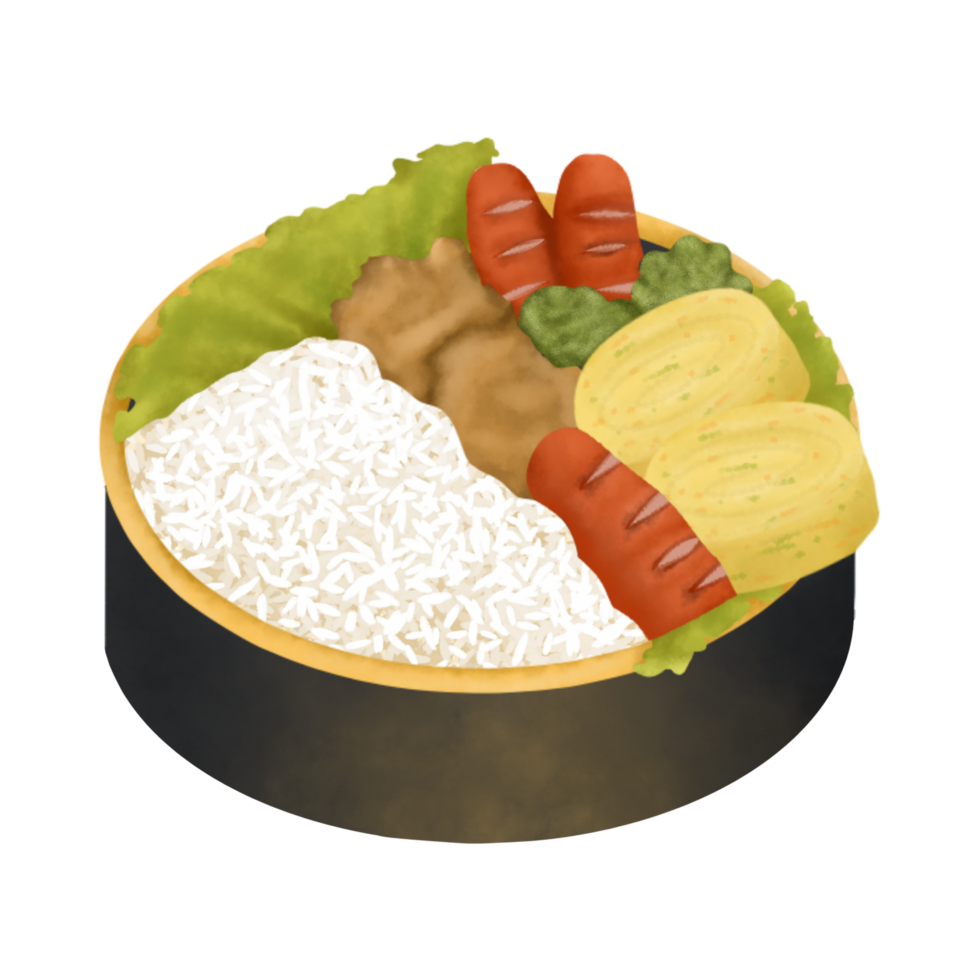 complete bento illustration png