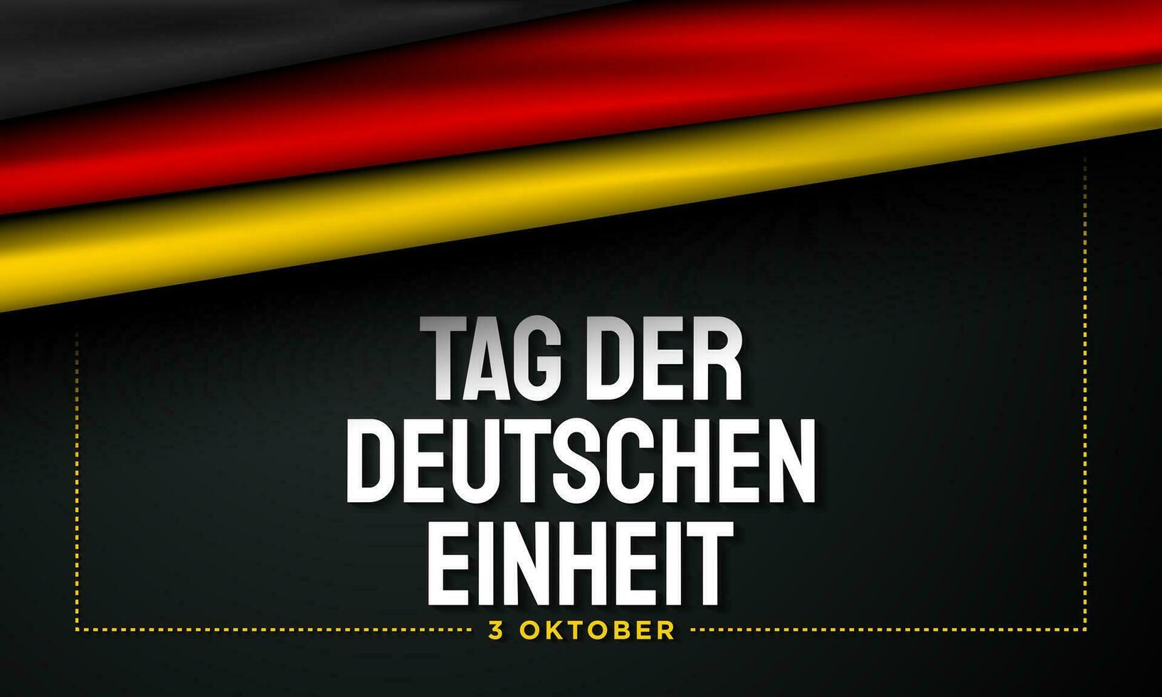 German Unity Day Background Design. vector