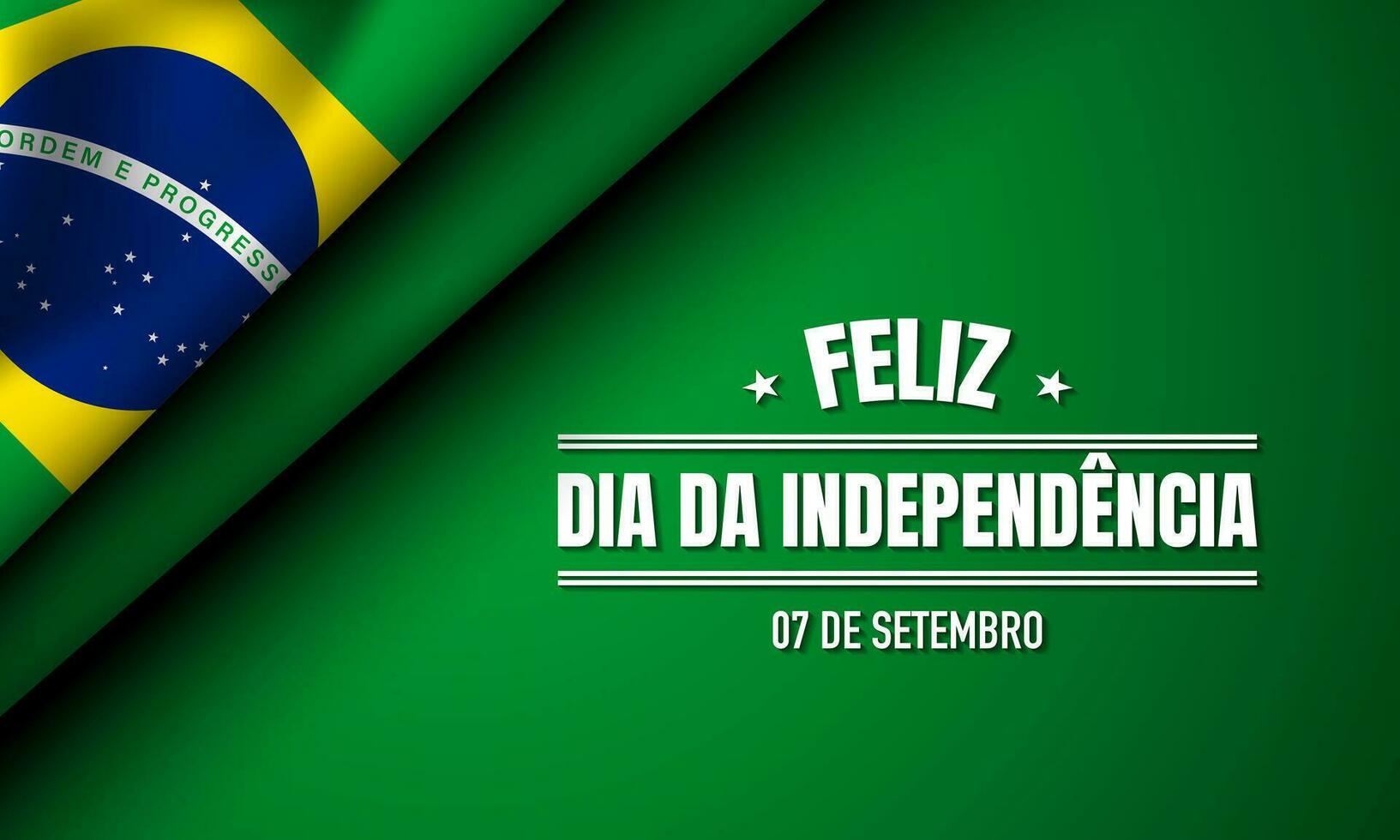 Brazil Independence Day Background Design. vector