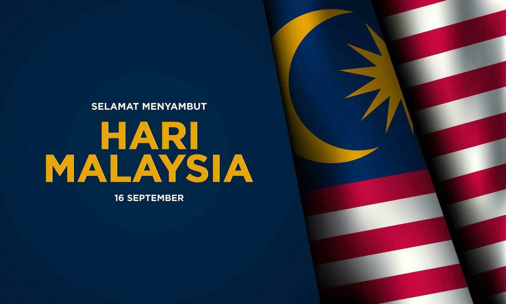 Malaysia Day Background Design. vector