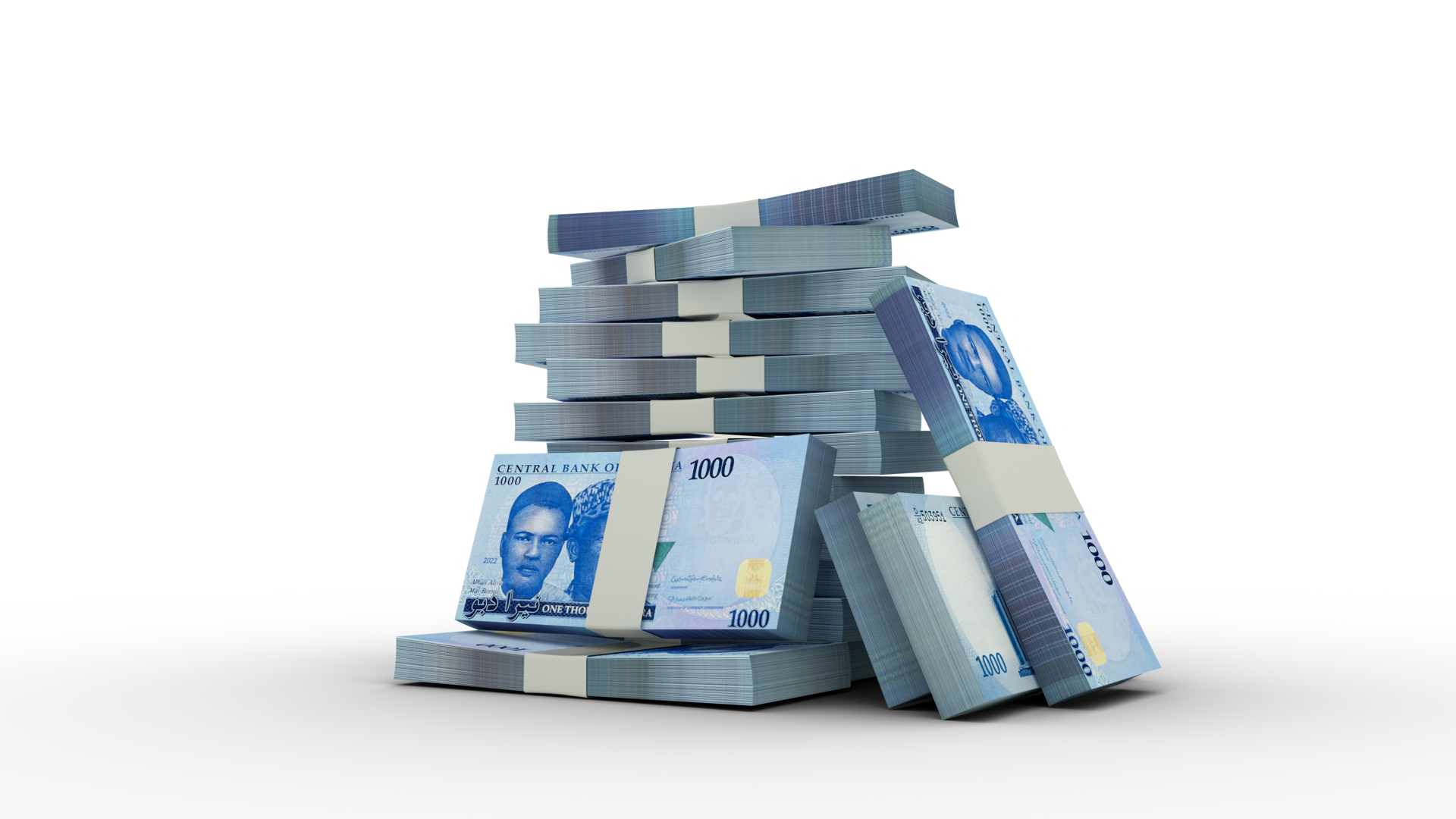 3d Rendering Of Stacks Of 1000 Nigerian Naira Notes Bundles Of 3d-rendering-of-stacks-of-1000-nigerian-naira-notes-bundles-of