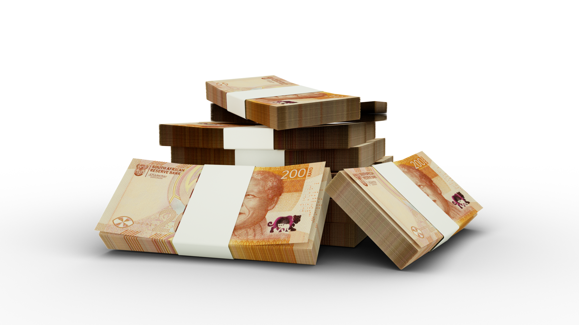 3D Rendering Of Stacks Of 2023 South African Rand Notes Notes 28203590 PNG 3d-rendering-of-stacks-of-2023-south-african-rand-notes-notes-28203590-png