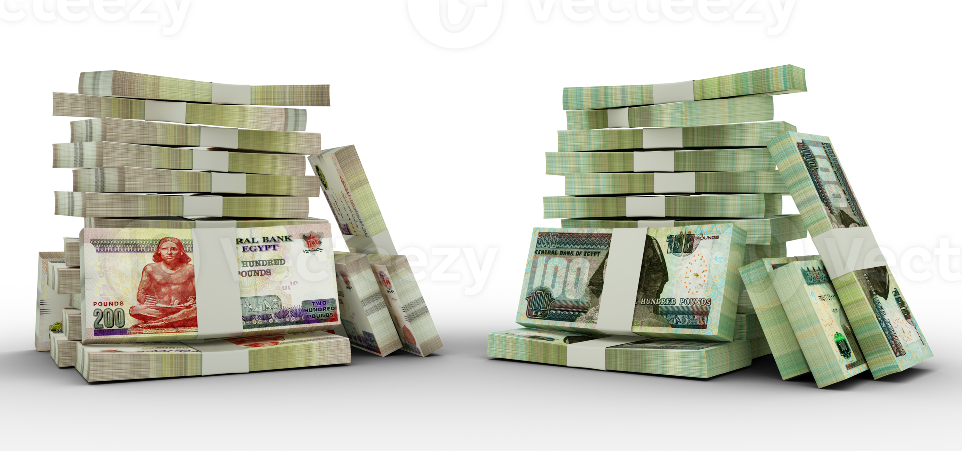 3d Rendering Of Stacks Of 200 And 100 Egyptian Pound Notes Bundles Of 3d-rendering-of-stacks-of-200-and-100-egyptian-pound-notes-bundles-of