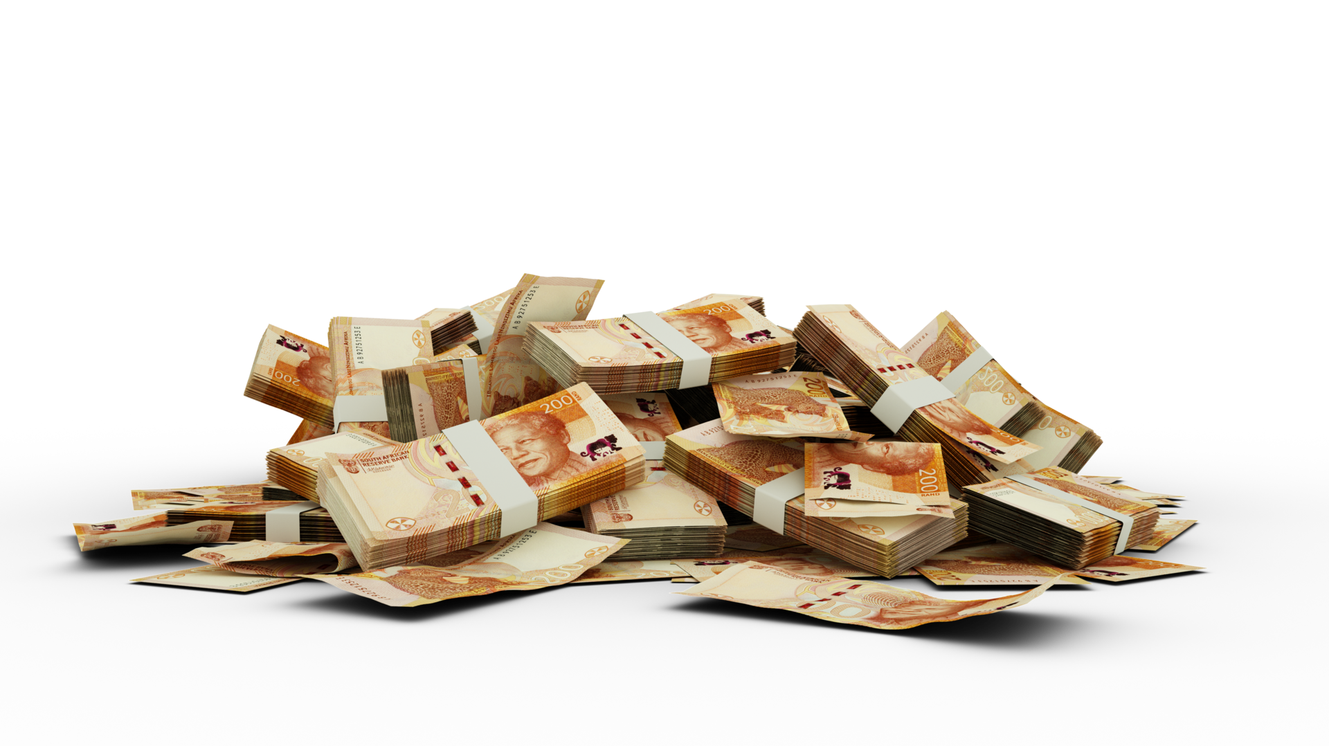 3d-rendering-of-stacks-of-2023-south-african-rand-notes-notes-isolated