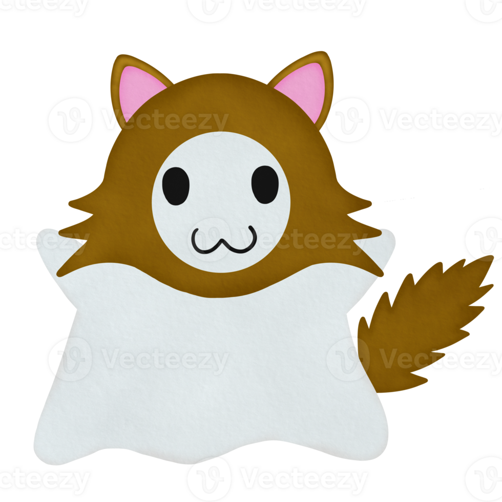 Baby Ghost with Werewolf Costume png