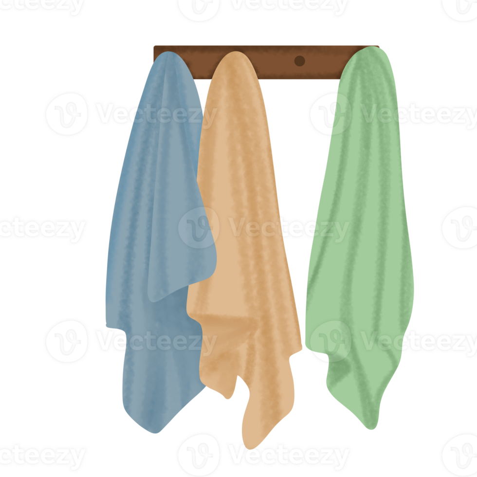 Clean towel illustration png