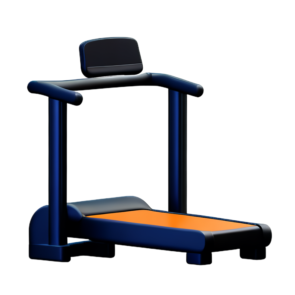 treadmill equipment 3d gym fitness icon png