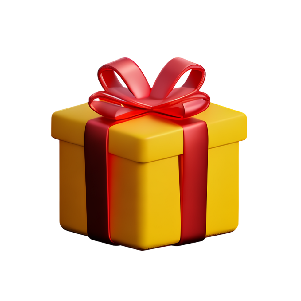 gift box 3d rendering icon illustration png