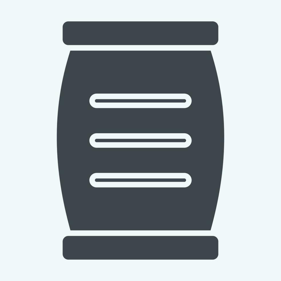 Icon Cement. related to Building Material symbol. glyph style. simple design editable. simple illustration vector
