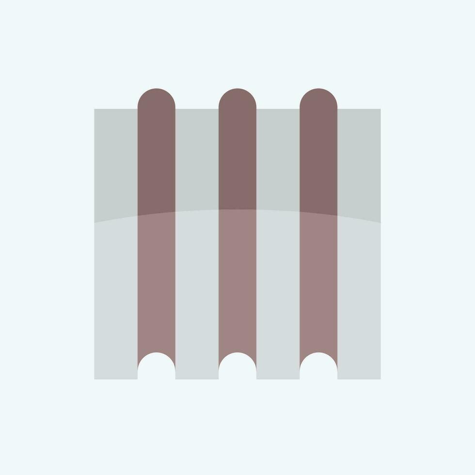 Icon Steel Sheet. related to Building Material symbol. flat style. simple design editable. simple illustration vector