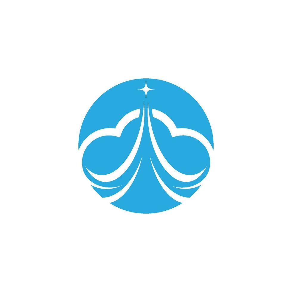 Cloud template vector