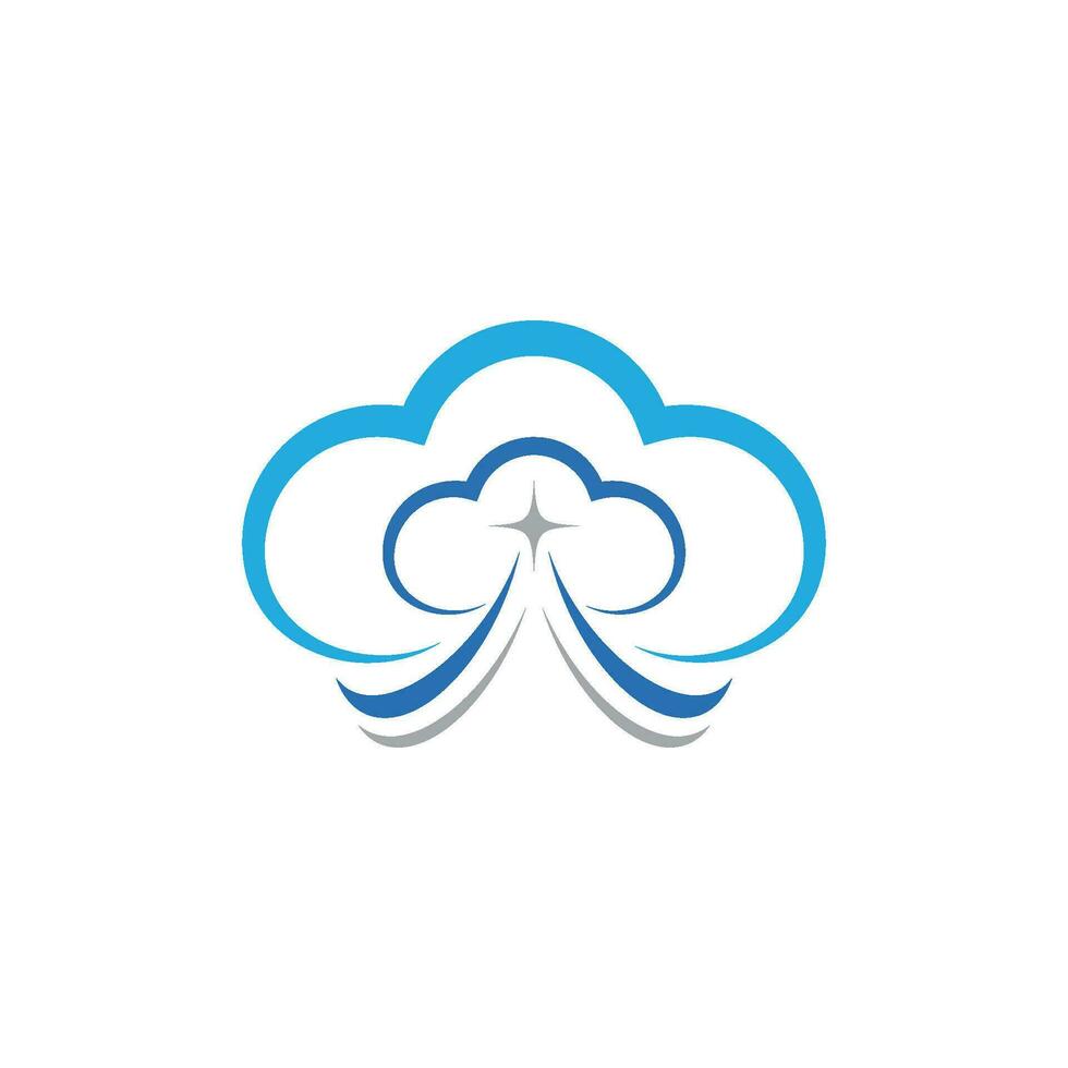 Cloud template vector
