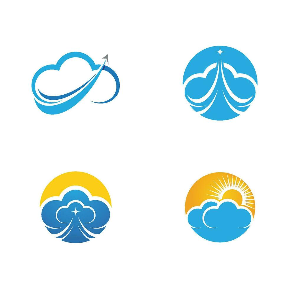 Cloud template vector
