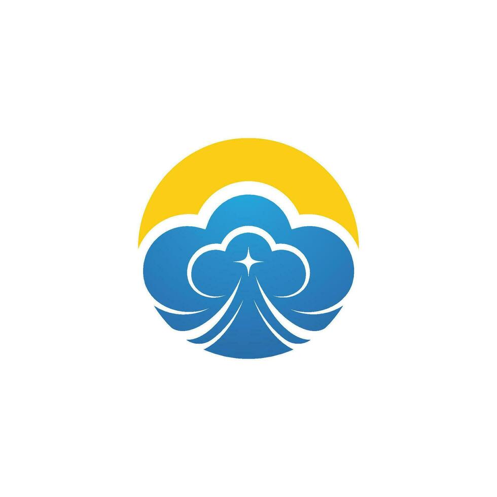 Cloud template vector