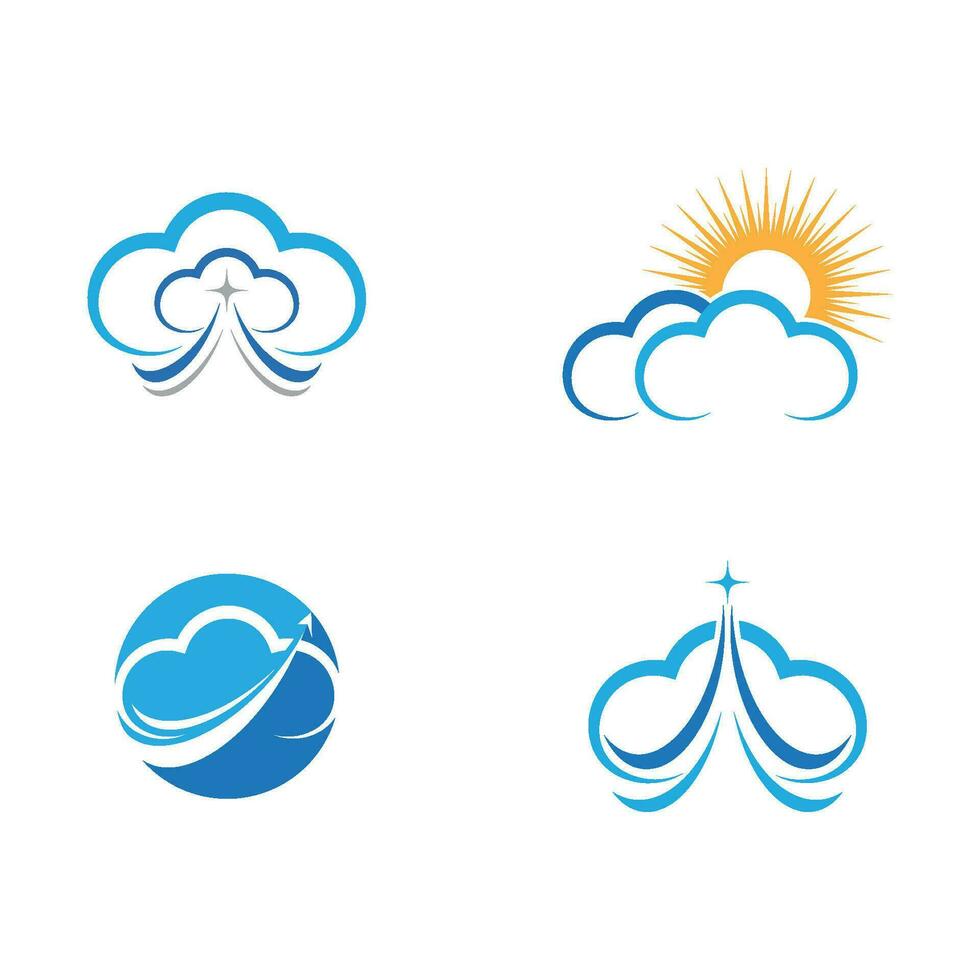 Cloud template vector
