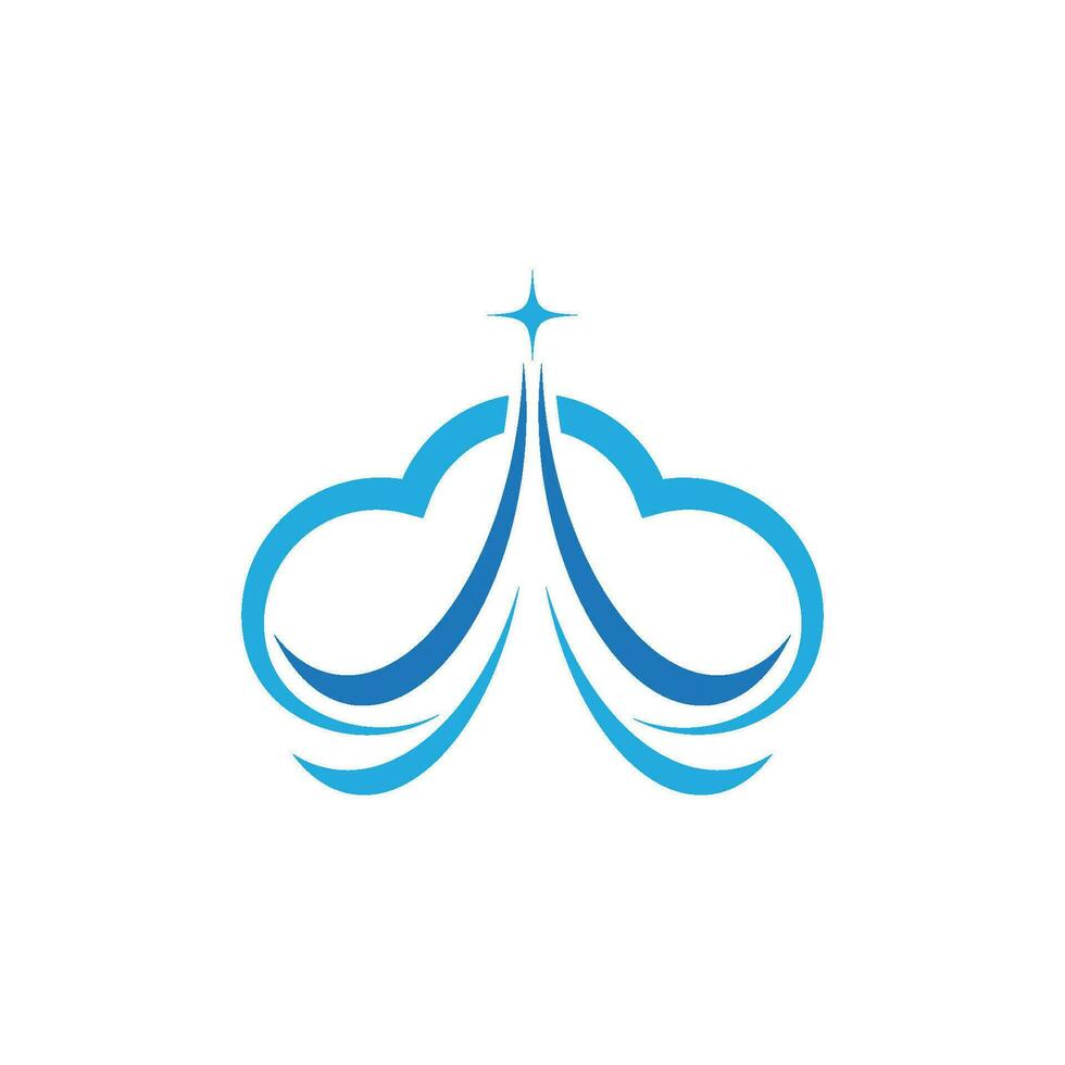 Cloud template vector