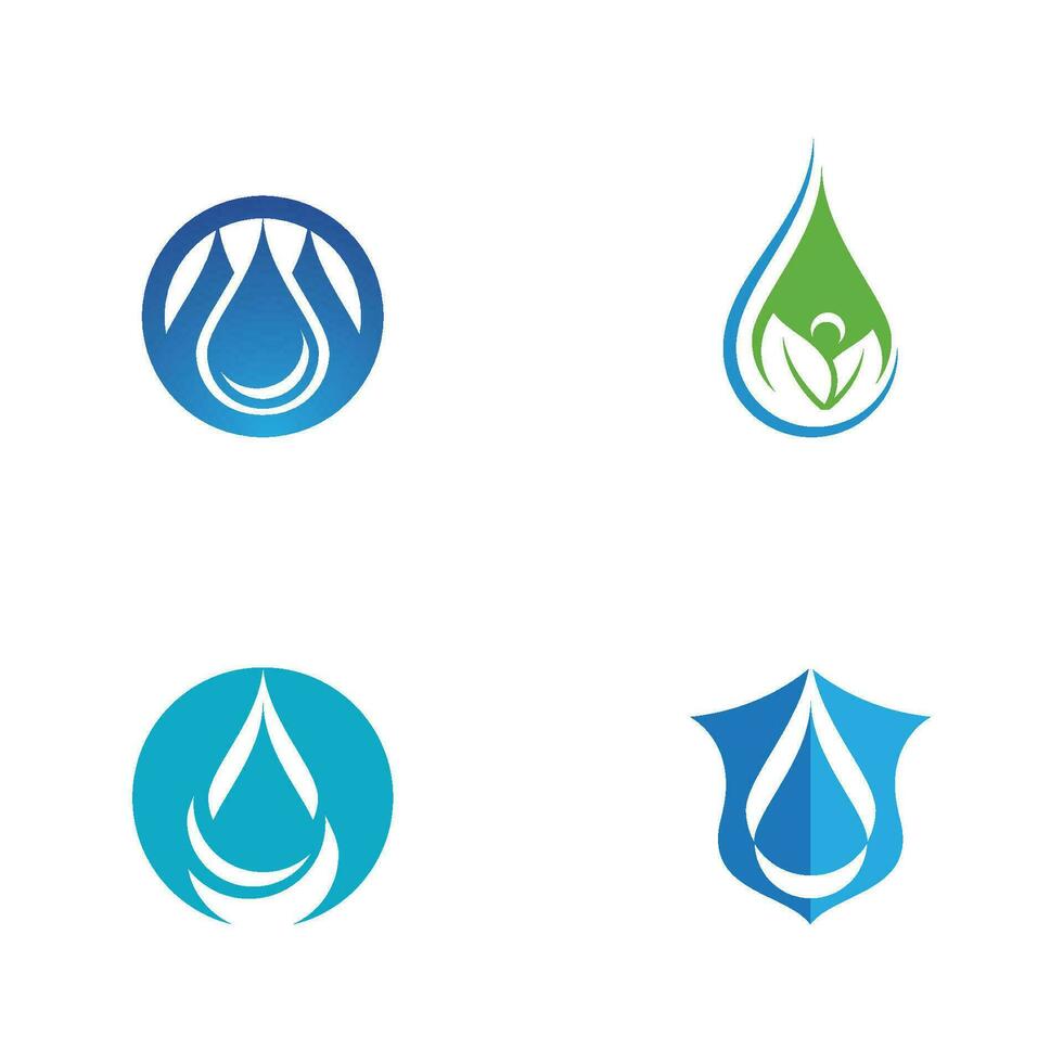 plantilla de logotipo de gota de agua vector