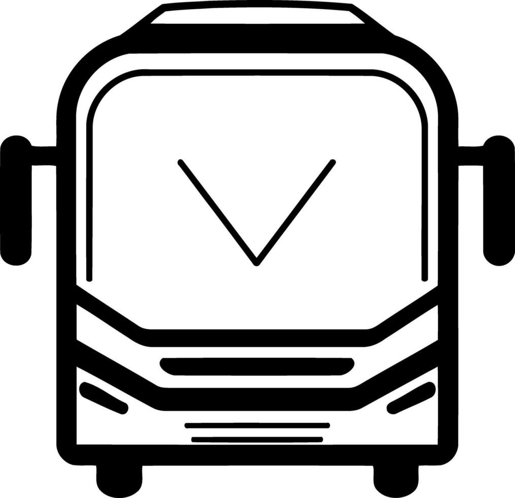 modern bus means of transport vector