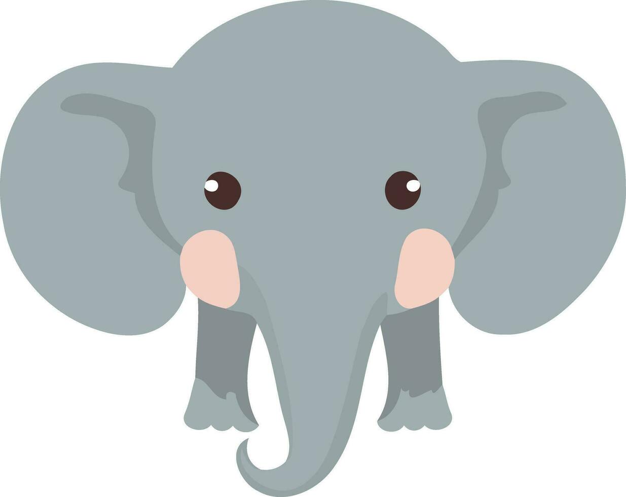 animal mammal elephant cute vector