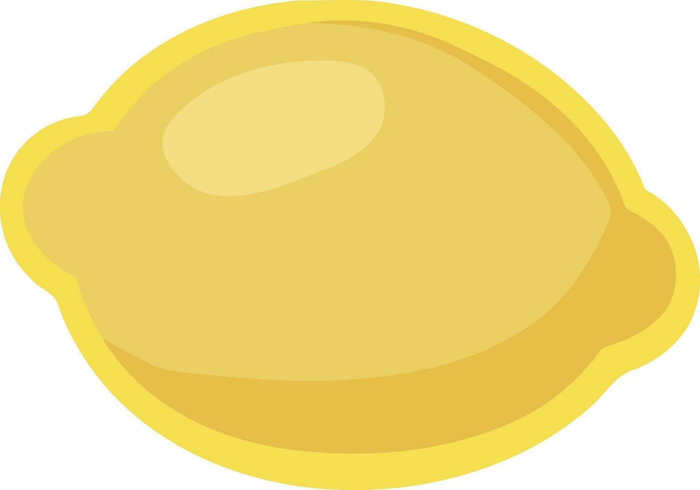 yellow lemon fruit isolated vector