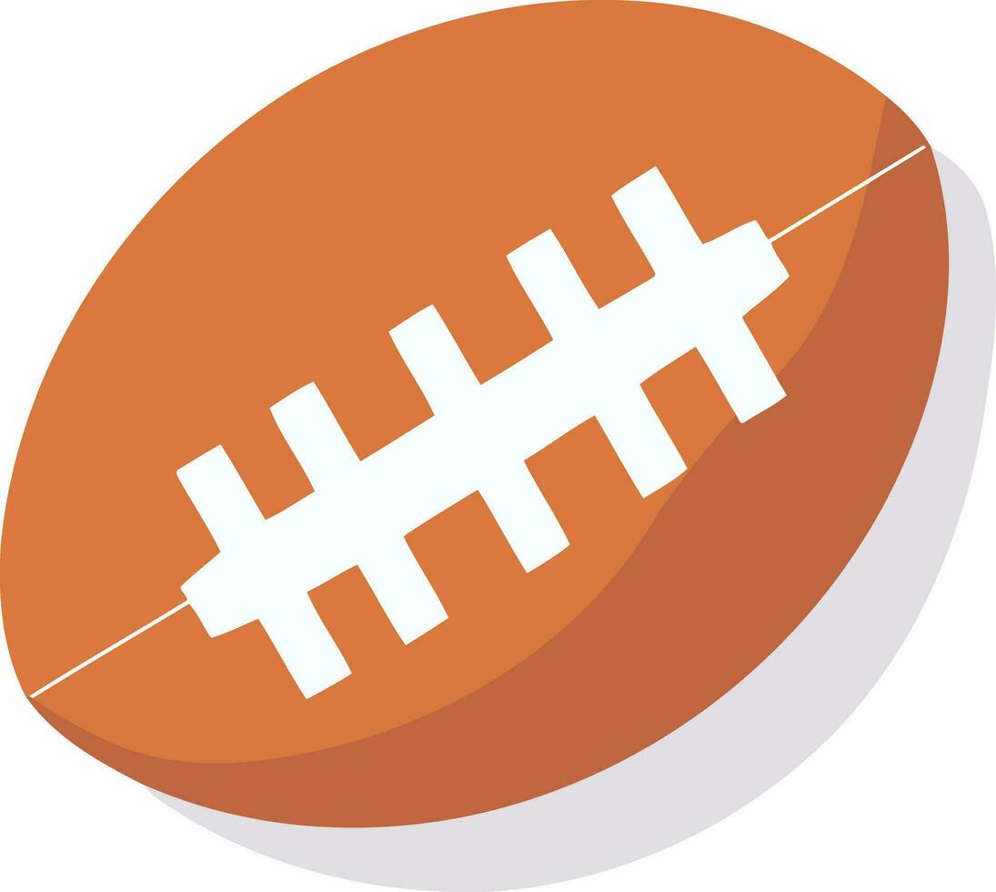 sport object rugby ball vector