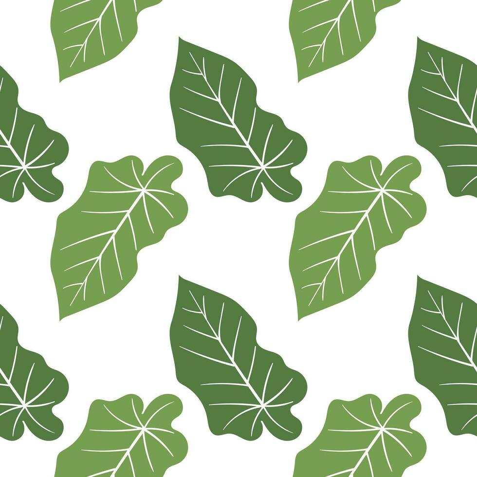 leaf illustration seamless pattern3 vector