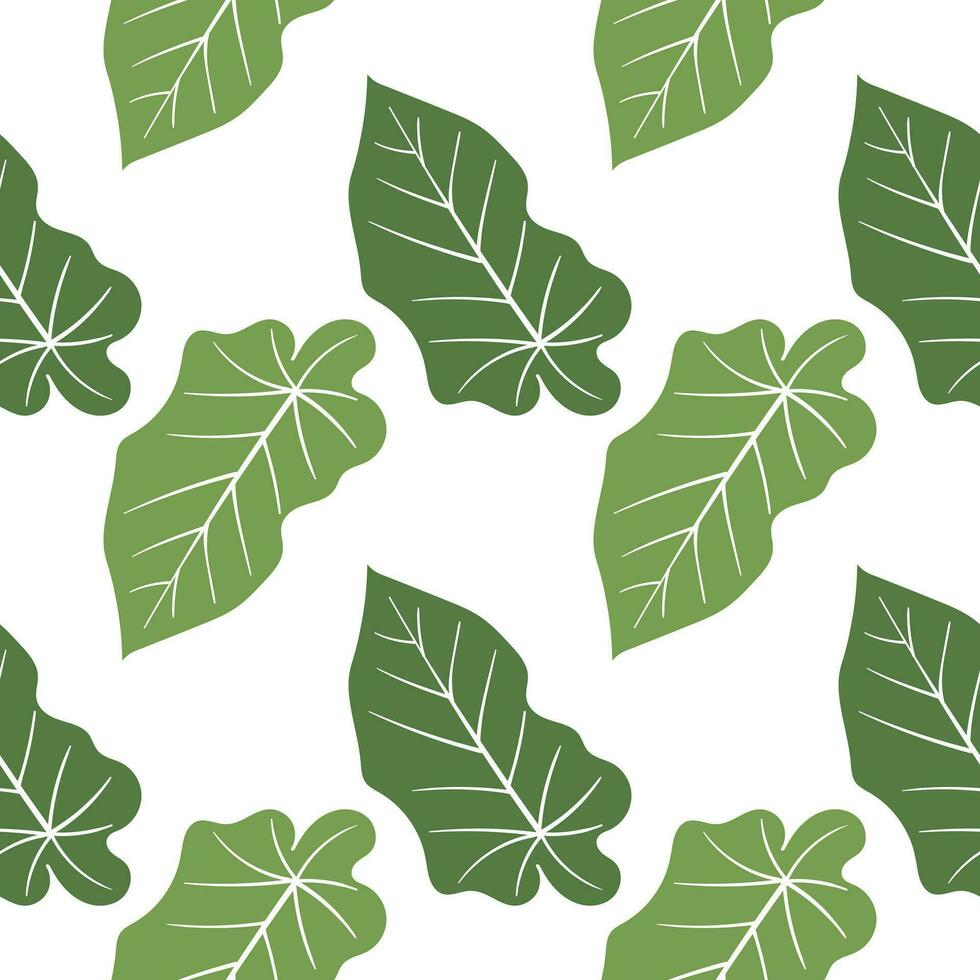 leaf illustration seamless pattern3 vector