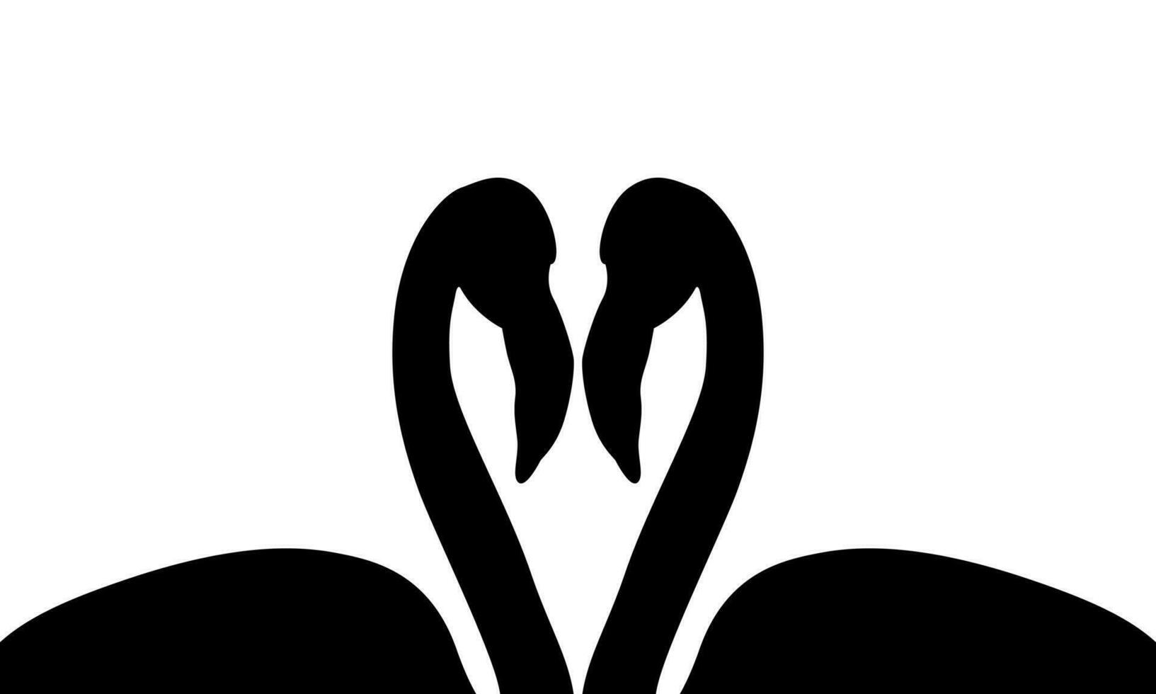 flamingo bird silhouette vector
