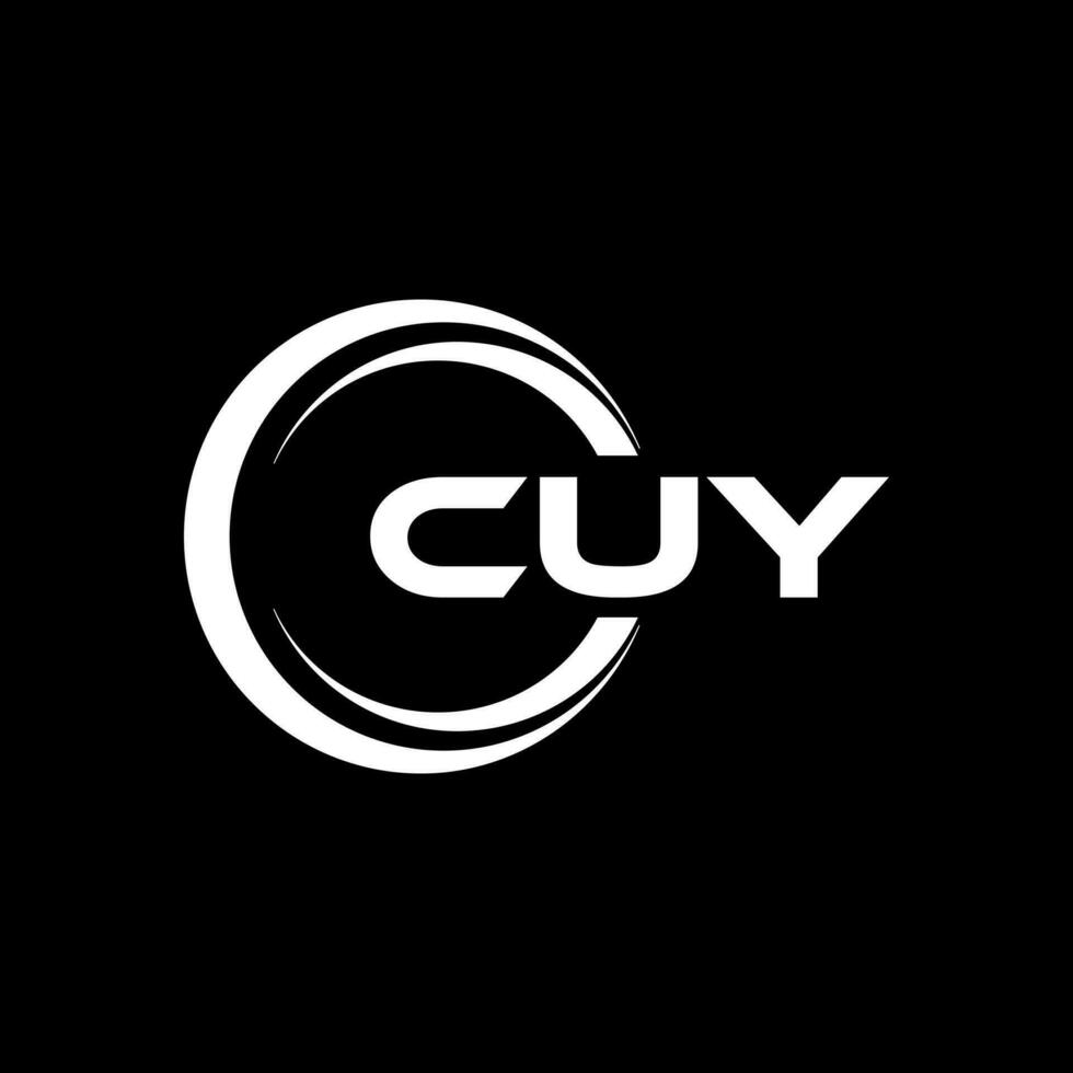 CUY Logo Design, Inspiration for a Unique Identity. Modern Elegance and Creative Design. Watermark Your Success with the Striking this Logo. vector