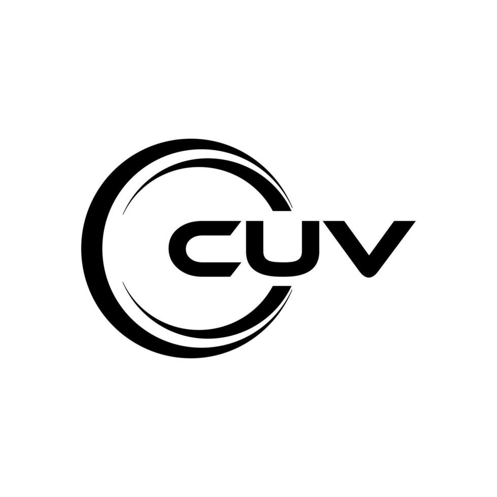 cuv logo diseño, inspiración para un único identidad. moderno elegancia y creativo diseño. filigrana tu éxito con el sorprendentes esta logo. vector