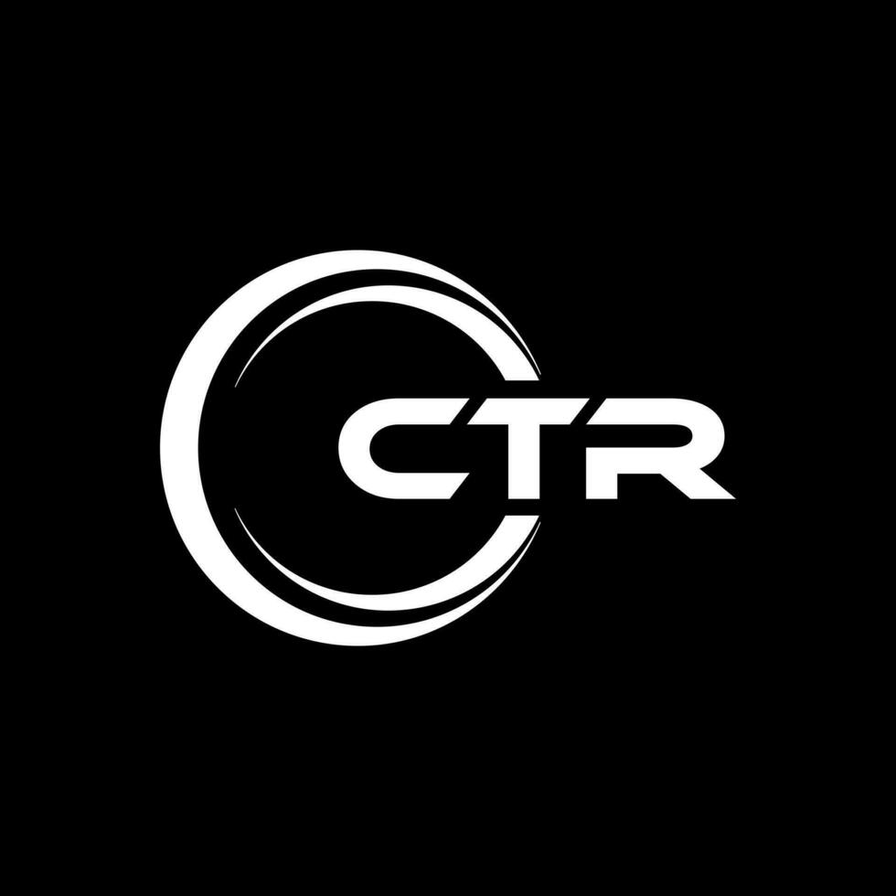 CTR Logo Design, Inspiration for a Unique Identity. Modern Elegance and Creative Design. Watermark Your Success with the Striking this Logo. vector