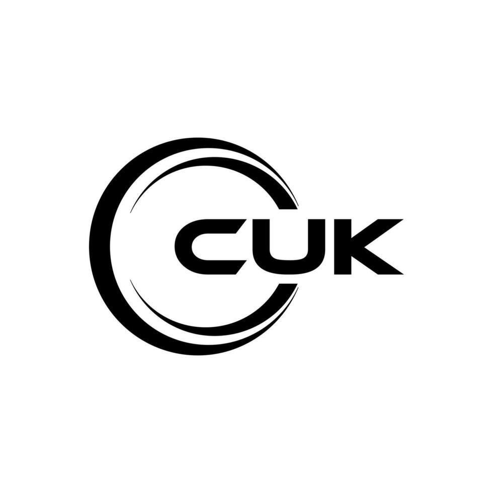 CUK Logo Design, Inspiration for a Unique Identity. Modern Elegance and Creative Design. Watermark Your Success with the Striking this Logo. vector