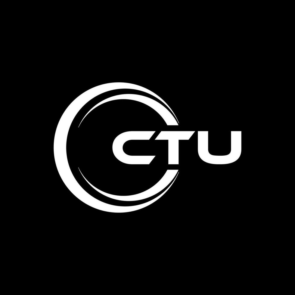 ctu logo diseño, inspiración para un único identidad. moderno elegancia y creativo diseño. filigrana tu éxito con el sorprendentes esta logo. vector