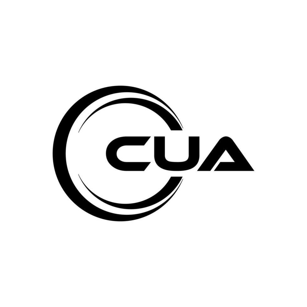 CUA Logo Design, Inspiration for a Unique Identity. Modern Elegance and Creative Design. Watermark Your Success with the Striking this Logo. vector