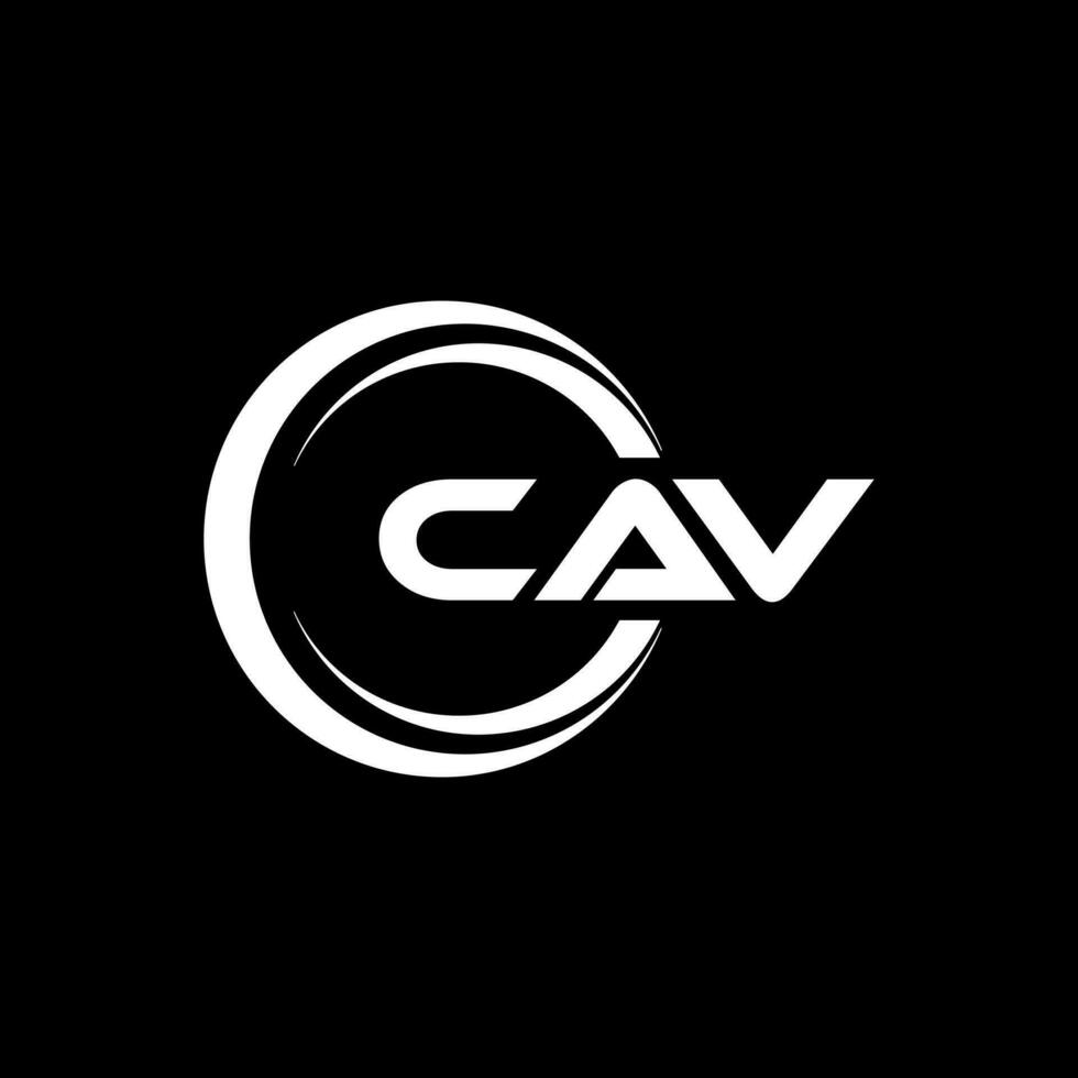 CAV Logo Design, Inspiration for a Unique Identity. Modern Elegance and Creative Design. Watermark Your Success with the Striking this Logo. vector