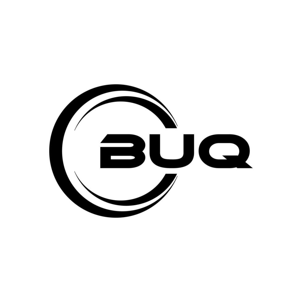 BUQ Logo Design, Inspiration for a Unique Identity. Modern Elegance and Creative Design. Watermark Your Success with the Striking this Logo. vector