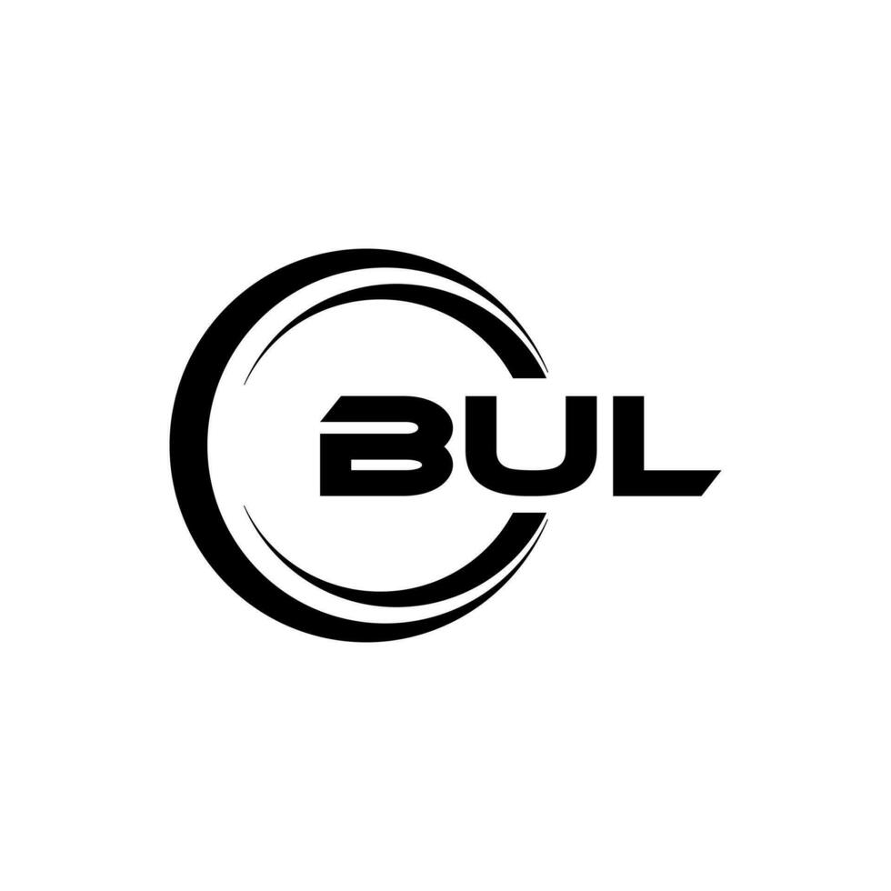 BUL Logo Design, Inspiration for a Unique Identity. Modern Elegance and Creative Design. Watermark Your Success with the Striking this Logo. vector
