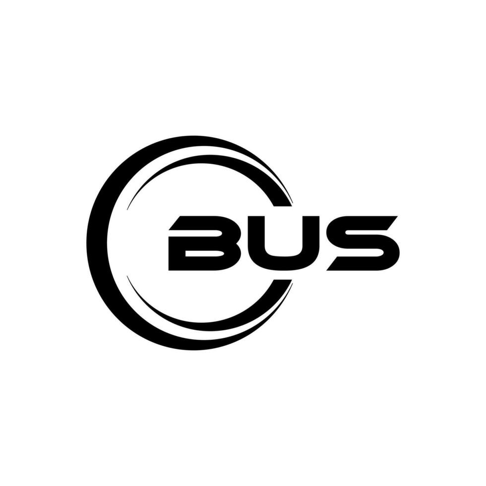 BUS Logo Design, Inspiration for a Unique Identity. Modern Elegance and Creative Design. Watermark Your Success with the Striking this Logo. vector